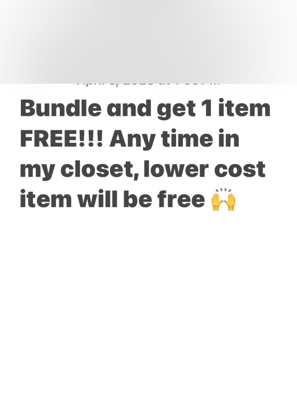 Bundle & get one item FREE!